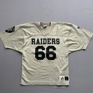 Alleson Athletic Raiders Gallagher #66 Youth L Jersey Gray Black NFL Football
